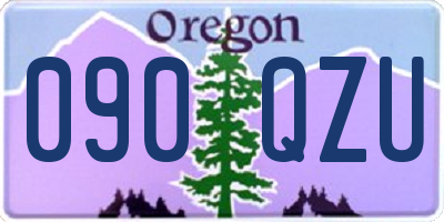 OR license plate 090QZU