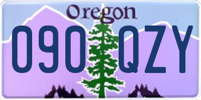 OR license plate 090QZY