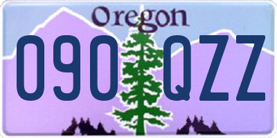 OR license plate 090QZZ