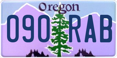 OR license plate 090RAB