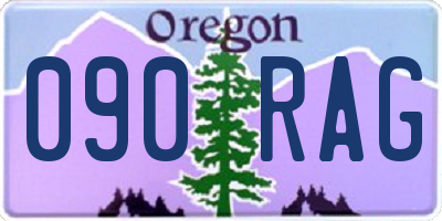OR license plate 090RAG