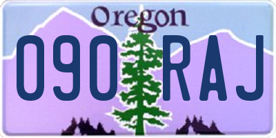 OR license plate 090RAJ