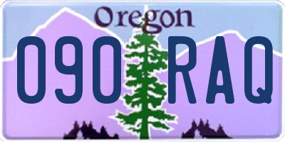 OR license plate 090RAQ