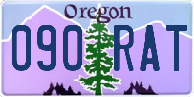 OR license plate 090RAT
