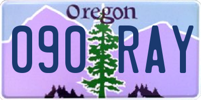 OR license plate 090RAY