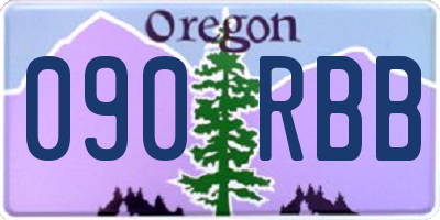 OR license plate 090RBB