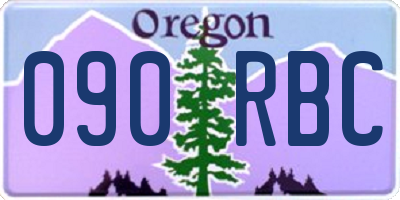 OR license plate 090RBC