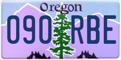 OR license plate 090RBE