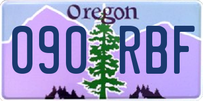 OR license plate 090RBF