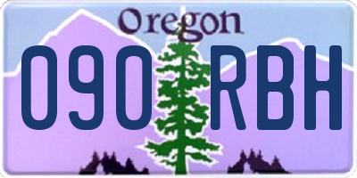 OR license plate 090RBH