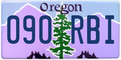 OR license plate 090RBI