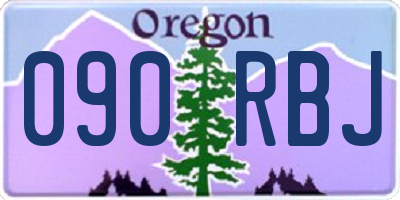 OR license plate 090RBJ