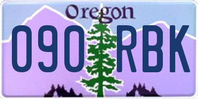 OR license plate 090RBK