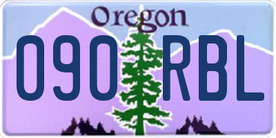 OR license plate 090RBL