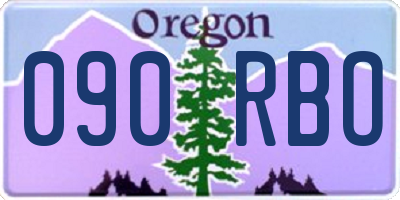 OR license plate 090RBO