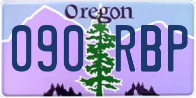 OR license plate 090RBP