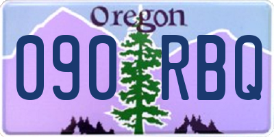 OR license plate 090RBQ