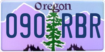 OR license plate 090RBR