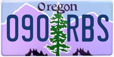 OR license plate 090RBS