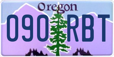 OR license plate 090RBT