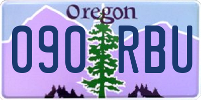 OR license plate 090RBU