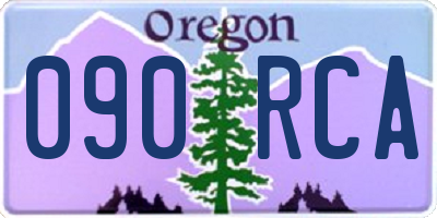 OR license plate 090RCA