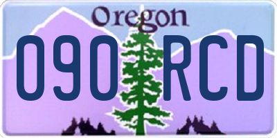 OR license plate 090RCD