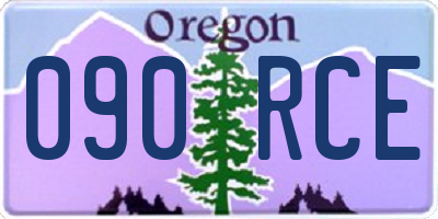 OR license plate 090RCE