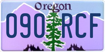 OR license plate 090RCF
