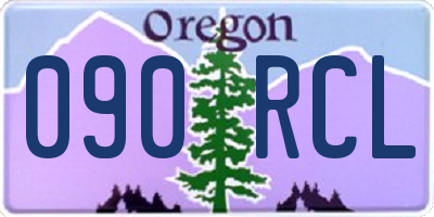 OR license plate 090RCL