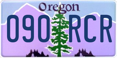 OR license plate 090RCR