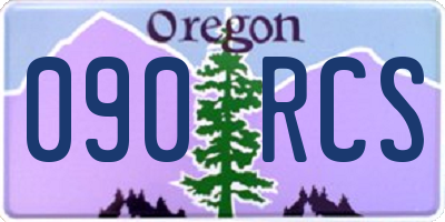 OR license plate 090RCS