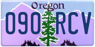 OR license plate 090RCV
