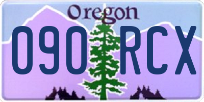 OR license plate 090RCX