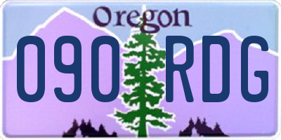 OR license plate 090RDG