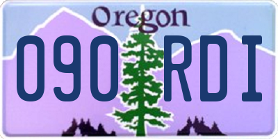 OR license plate 090RDI