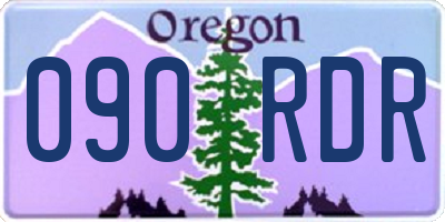 OR license plate 090RDR