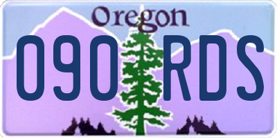 OR license plate 090RDS