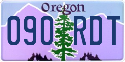 OR license plate 090RDT
