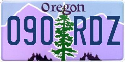OR license plate 090RDZ