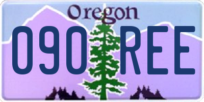 OR license plate 090REE