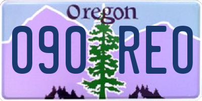 OR license plate 090REO