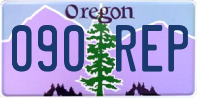 OR license plate 090REP