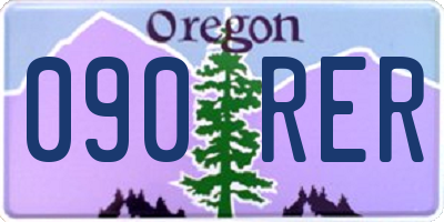 OR license plate 090RER