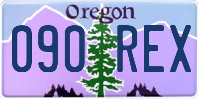 OR license plate 090REX
