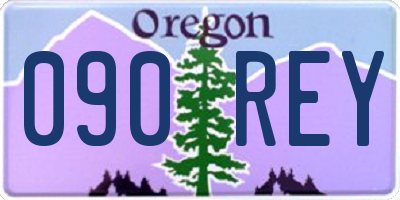 OR license plate 090REY