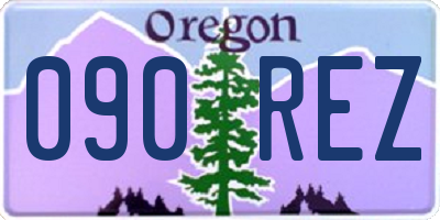 OR license plate 090REZ