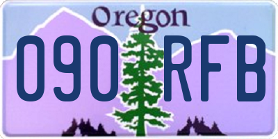 OR license plate 090RFB