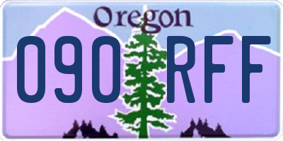 OR license plate 090RFF
