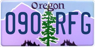 OR license plate 090RFG